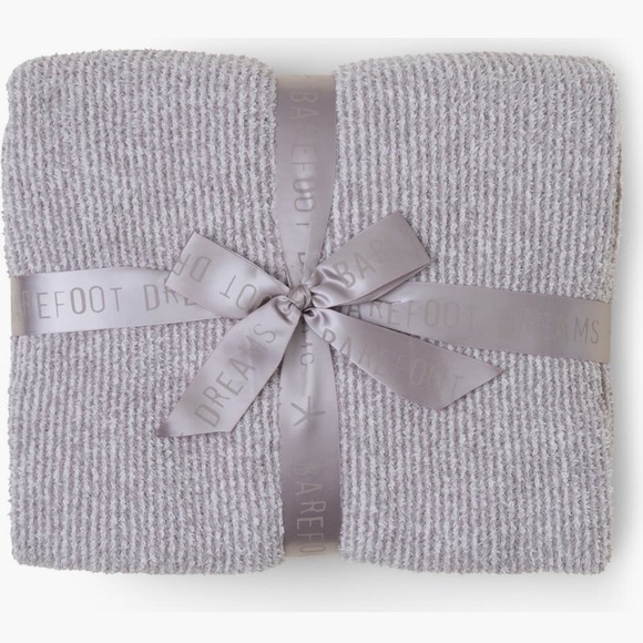 NWT Barefoot Dreams CozyChic Microstripe Blanket - Picture 1 of 2